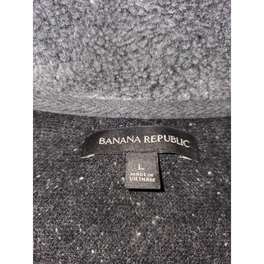 Banana Republic Women’s Half Zip Pullover Sweater L Purple Gray Textured Collar - Picture 5 of 11